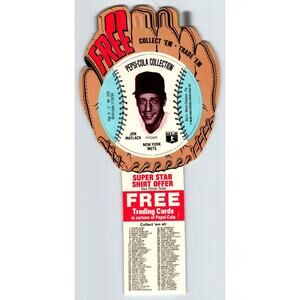 Pepsi-Cola Baseball Trading Card 1977 Jon Matlack New York Mets MLB Trade